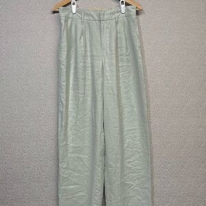 6 A New Day Sateen Pleated Pants Elastic Waistband